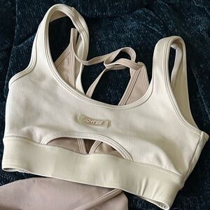 BO+TEE RIBBED Push Up Sports Bra Only
